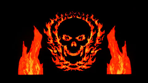 Fire Skull Sound Activated Light