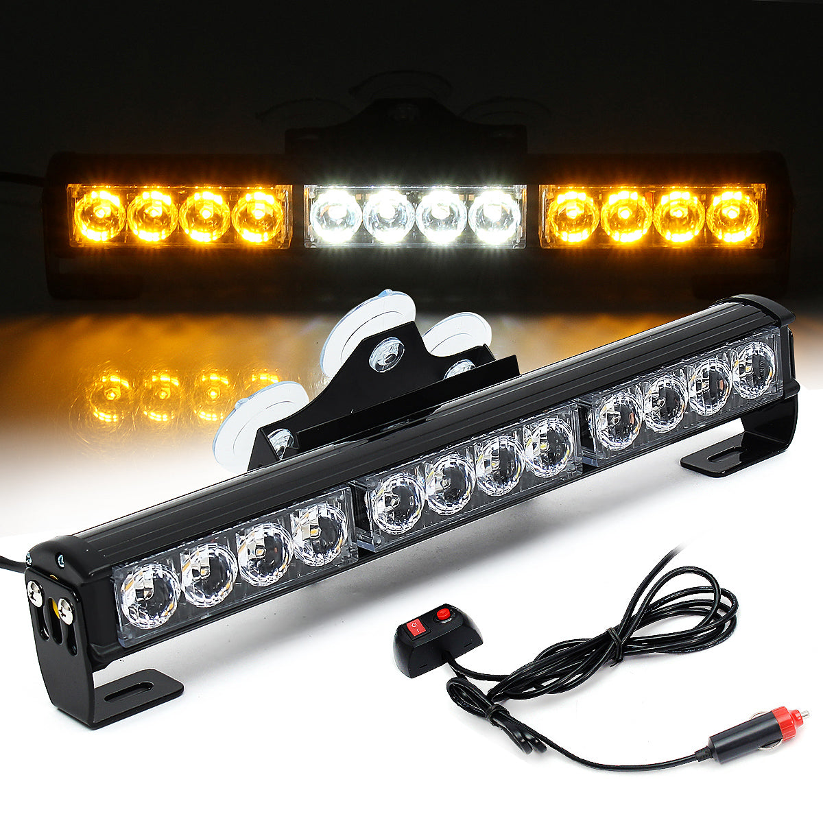 White Amber Light Bar