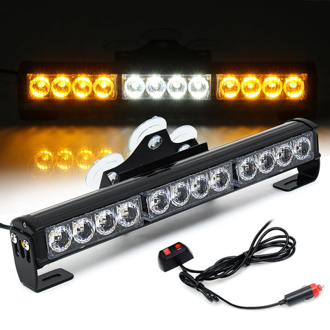 White Amber Light Bar
